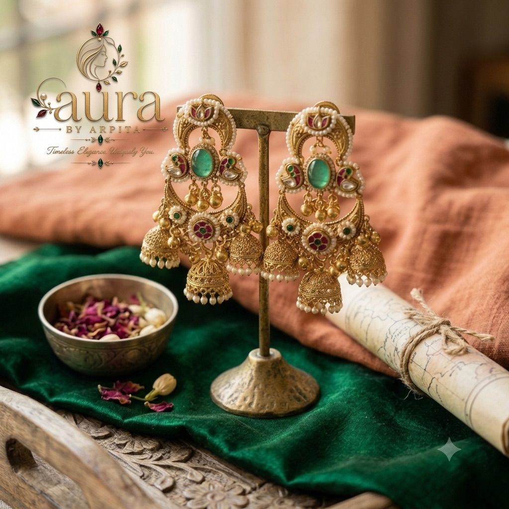 Rajsi Emerald Jhumkas 💚✨
