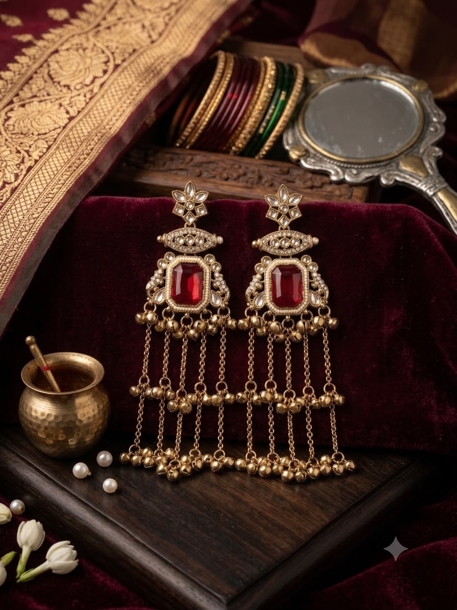 AD Stone Earrings